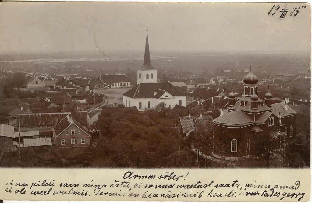 foto, Paide vaade 1905.a.