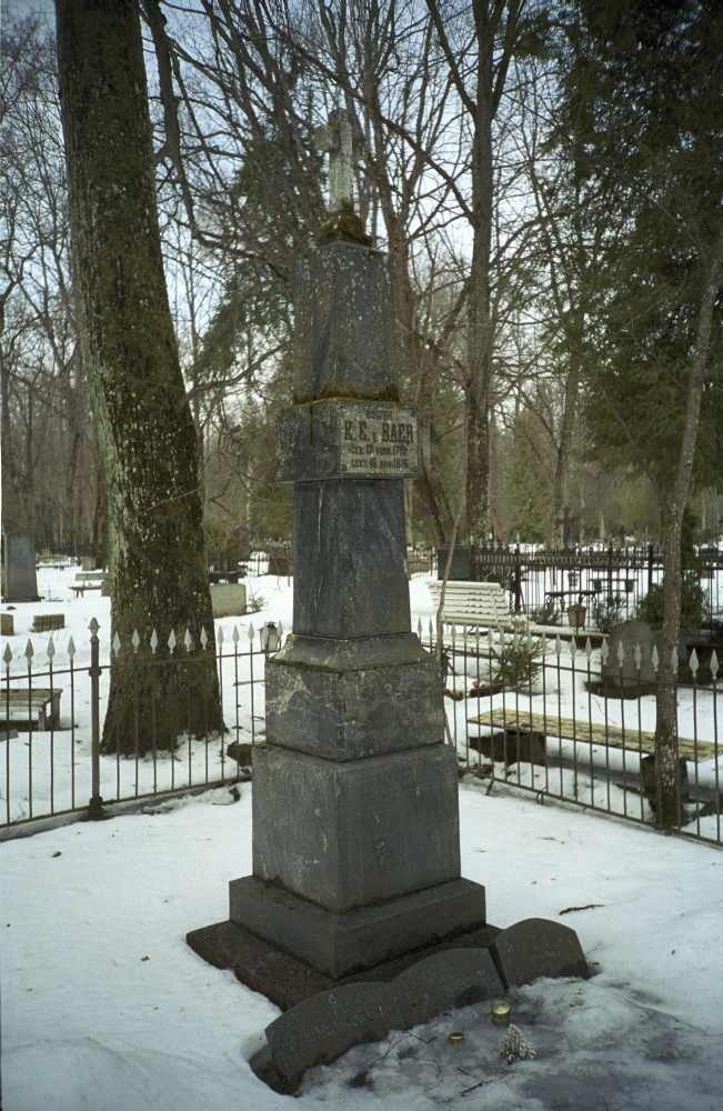 Loodusteadlase Karl Ernst von Baeri (1792-1876) haud Vana-Jaani kalmistul Tartus