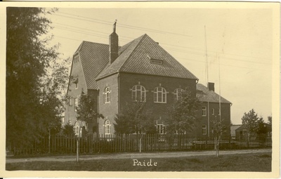 foto, Paide saksa koolimaja 1930- ndatel a.  duplicate photo