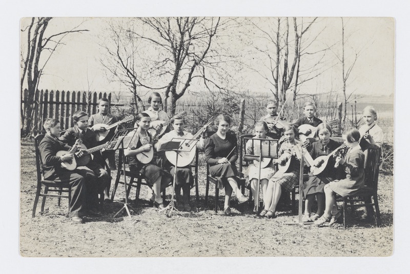 Grupp, Kamari algkooli mandoliiniorkester 1939. aastal.