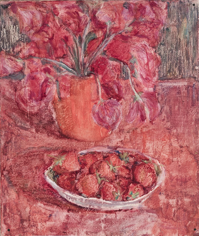 Natüürmort maasikatega