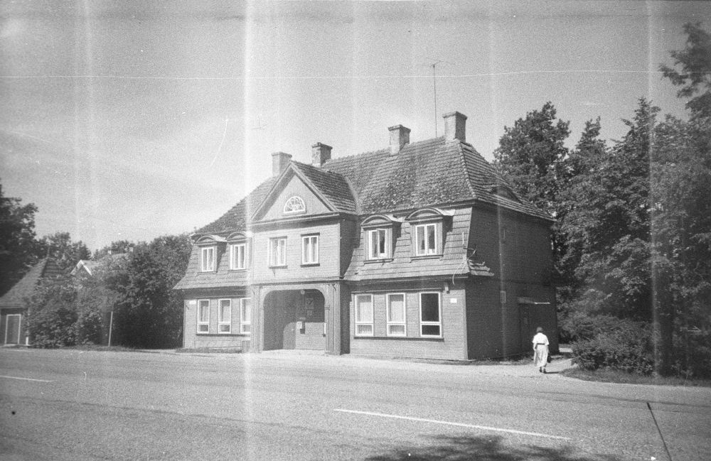 Sindi station building on the former narrow-minded railway in Lelle-Pärnu