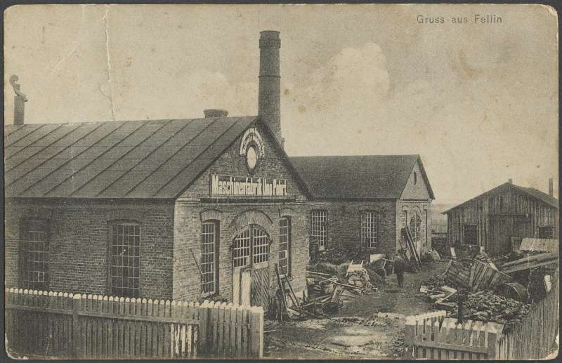 Printing card, Viljandi, Kantreküla, U. Pohrt machine factory