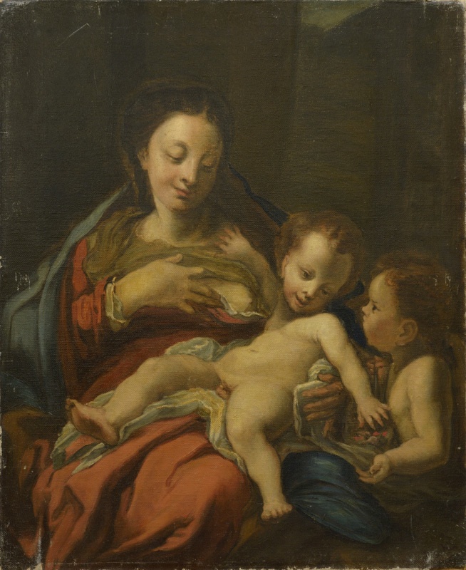 Madonna Kristus - lapse ja ingliga