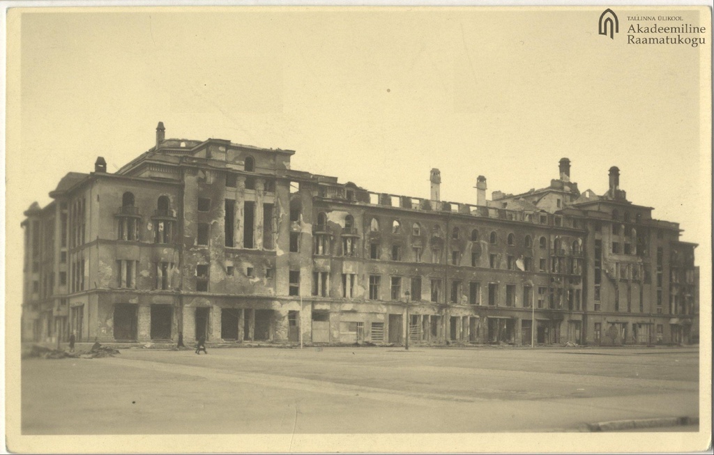 Tallinn. "estonia" theatre after the bombing in March 1944.