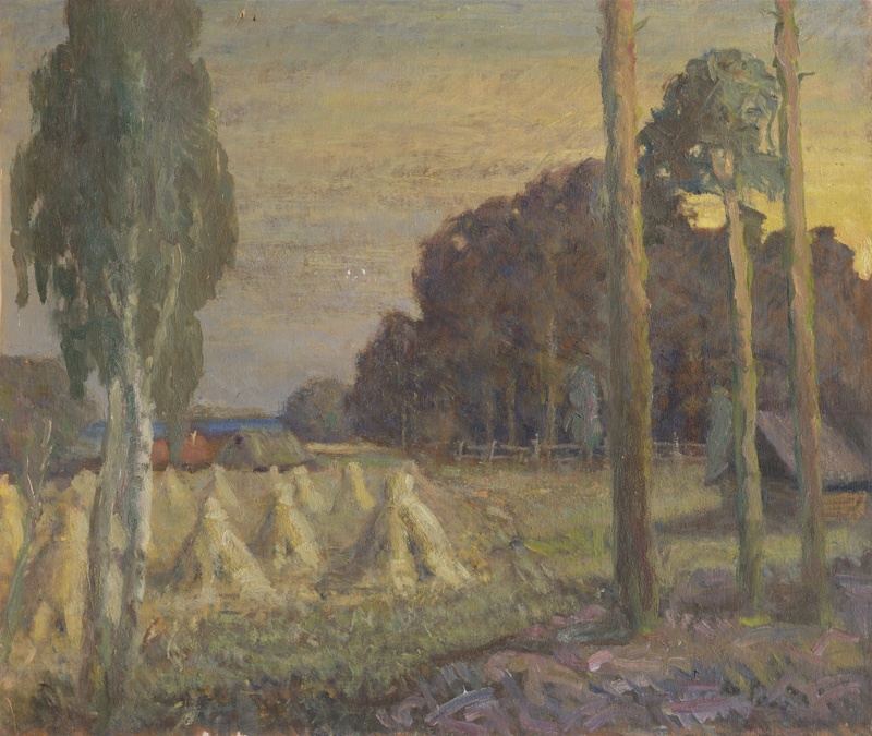 Maastik rukkihakkidega