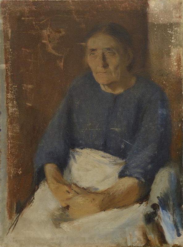 Vana naise portree-etüüd