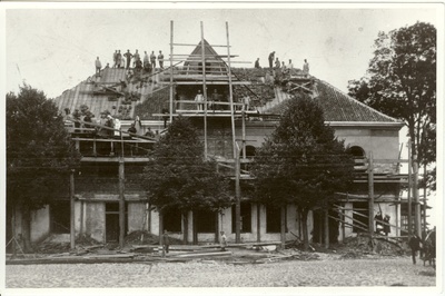 fotokoopia, Paide raekojale 2. korruse ehitamine 1924.a.  duplicate photo