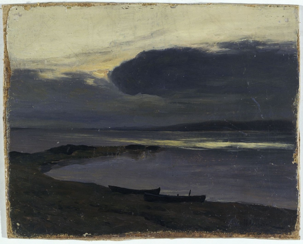 Õhtune rand paatidega