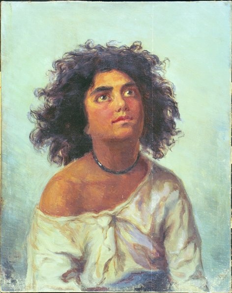 Eksootilise naise portree