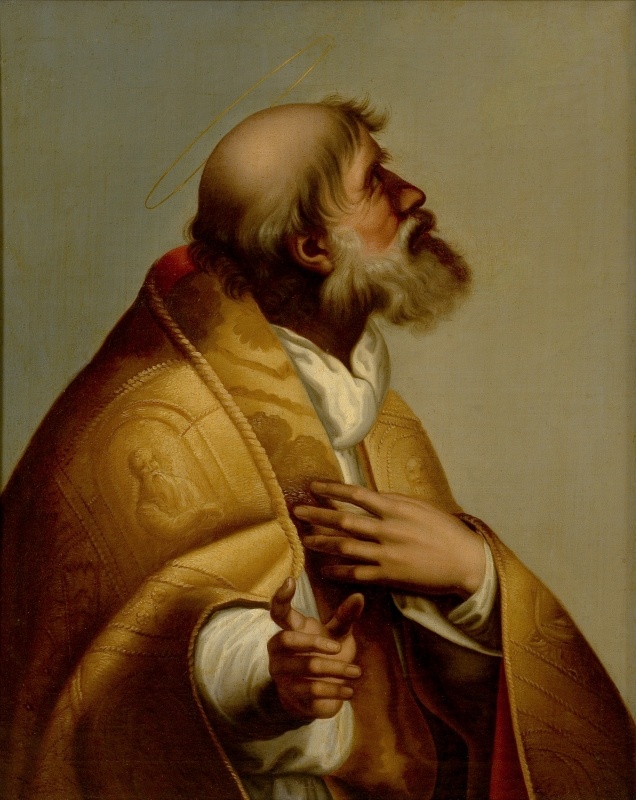 Püha Sixtus. Detail maalilt "Sixtuse madonna"