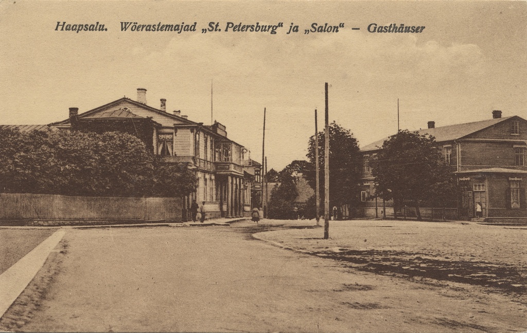 Haapsalu : Toilet houses in St. Petersburg and Salon = Gasthäuser