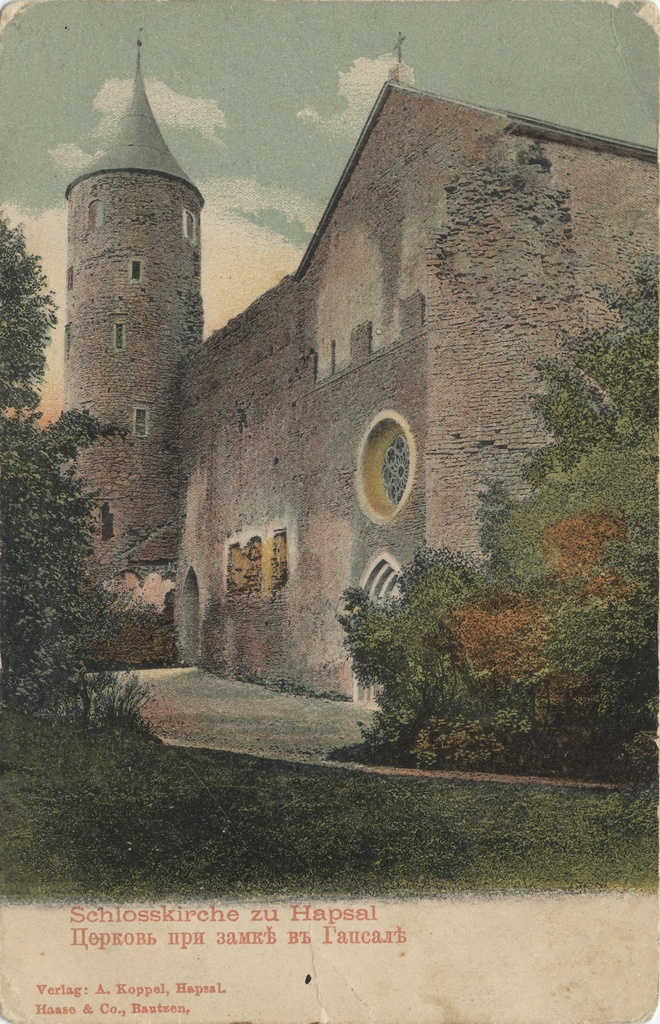 Church in Hapsal : Church in the castle in Gapsala