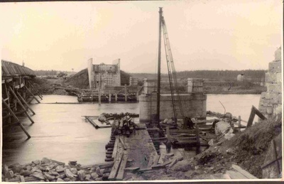 Photo Construction of Kärevere reinforced concrete bridge  duplicate photo