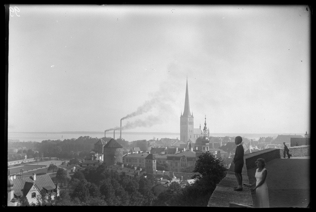 View of Tallinn from Toompea, standing by Lembit and Herta Näpp