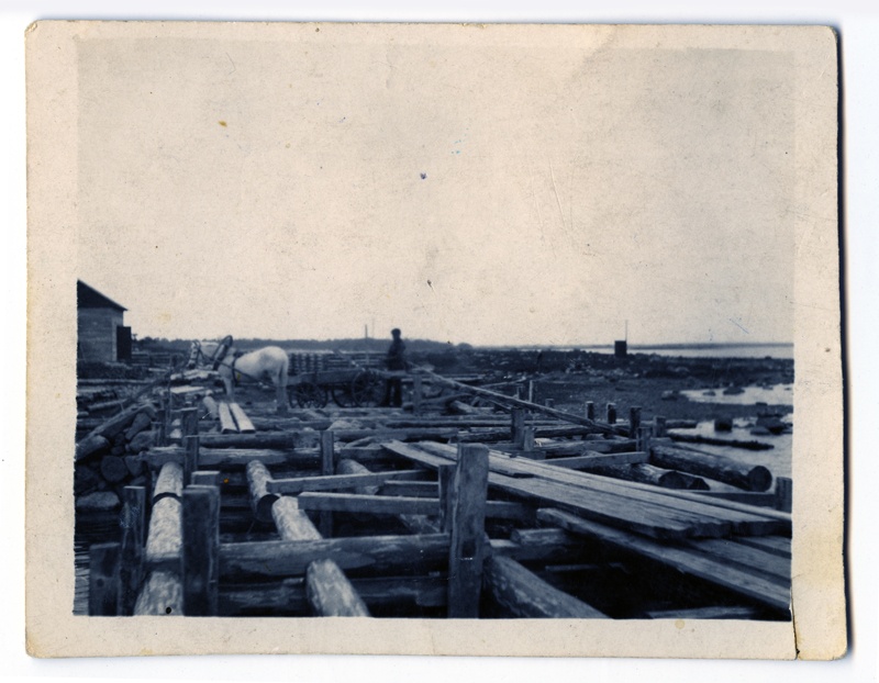 Construction works of Orissaare port