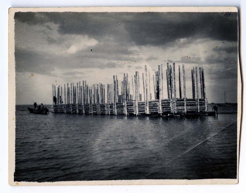 Construction works of Orissaare port