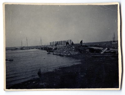 Construction works of Orissaare port  duplicate photo