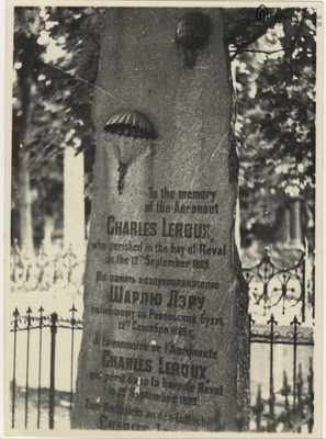 Tallinn. Charles Leroux's grave monument on the Kopli cemetery  similar photo
