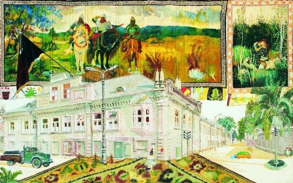 Kunstnik R. Rajangu ja abiliste saabumine Viljandisse