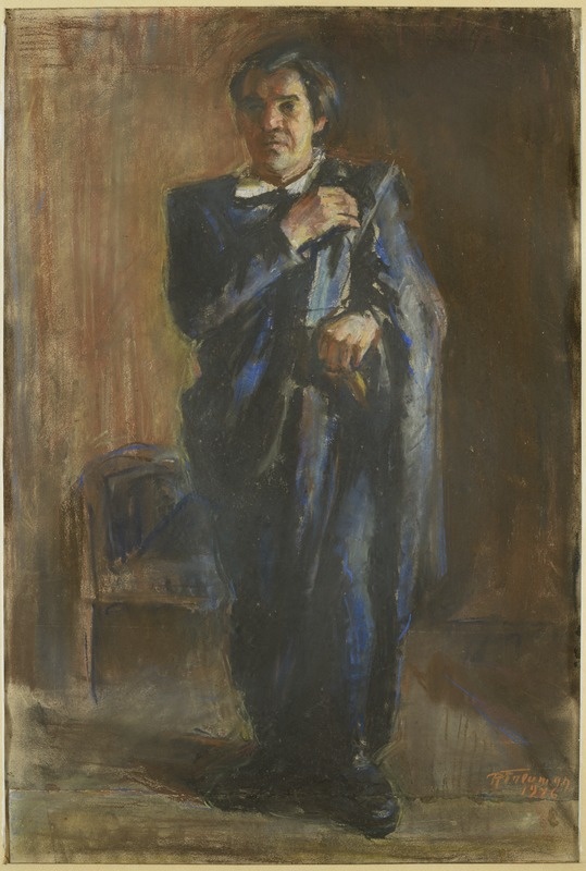 maal. Roman Treumann: Kaarel Karm, Hamlet, Estonia, 1946