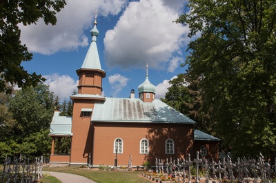 Kuremäe monastery cemetery church, 19th century. rephoto