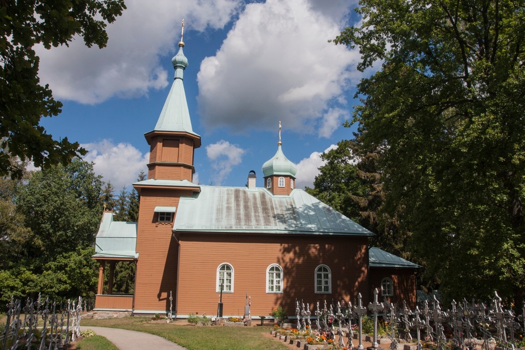 Kuremäe monastery cemetery church, 19th century. rephoto