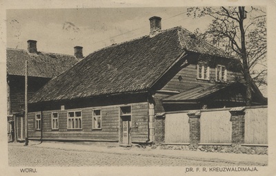 Wõru : Dr. f. R. Kreuzwald's house  duplicate photo