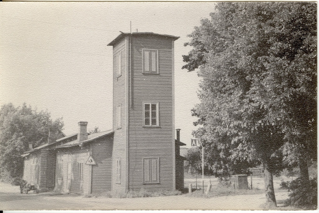 foto, Paide vana tuletõrjehoone hoone 1974.a.