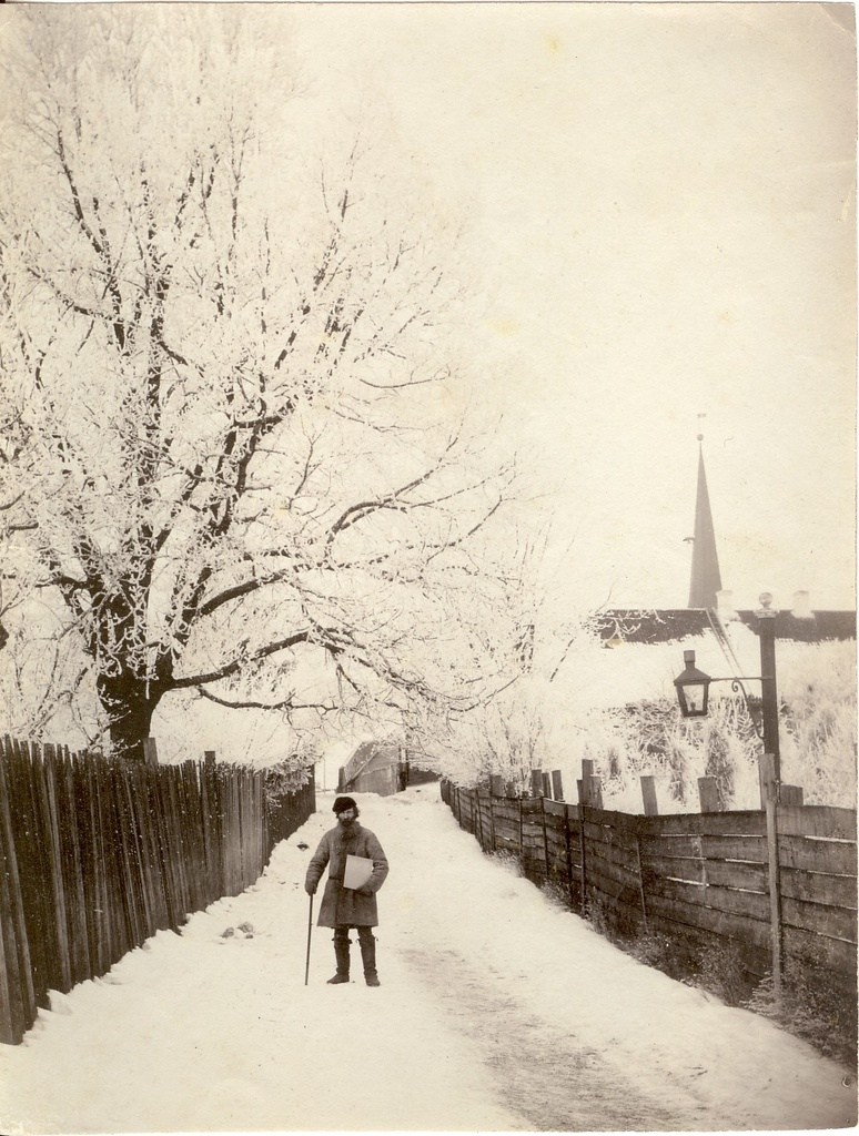 foto, Paide linna talvine vaade 19.saj.