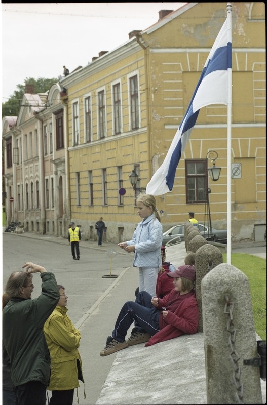 Tema Ekssellents Soome Vabariigi presidendi Tarja Haloneni ja dr. Pentti Arajärvi külaskäik Tartu Ülikooli, 10. sept. 2003