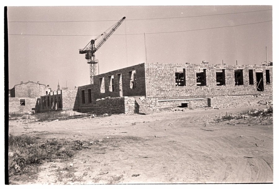 Tallinn, New Imanta Street, construction of sewing combination.