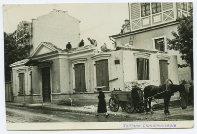 Dismantling 2 houses in Tallinn, Tatari Street.  similar photo