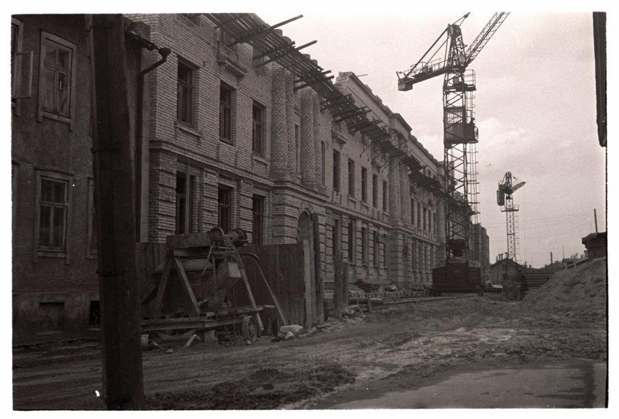 Tallinn, Komsomoli Street 35, construction of a new building.