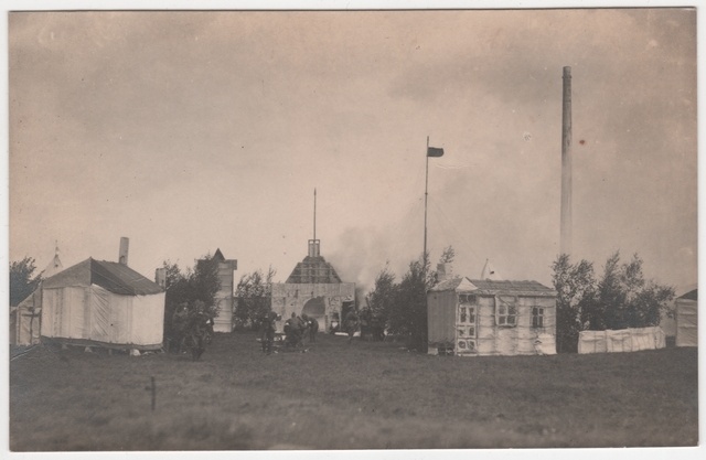 Air defence and fire-fighting exercises at Tallinn Hipodroom, building makets.