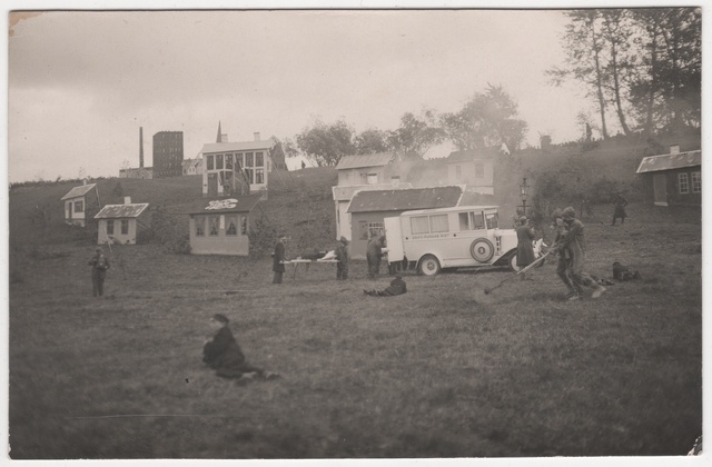 Air defence and fire-fighting exercises at Tallinn Hipodroom, sanitation activities in 1937.
