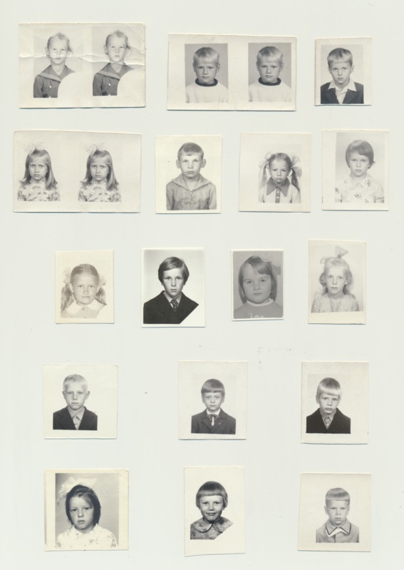 Palamuse Keskkooli algklassi õpilaste dokumendifotod