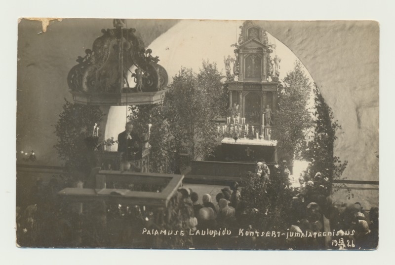 Palamuse Laulupidu Kontsert-jumalateenistus, 13.VI 1926
