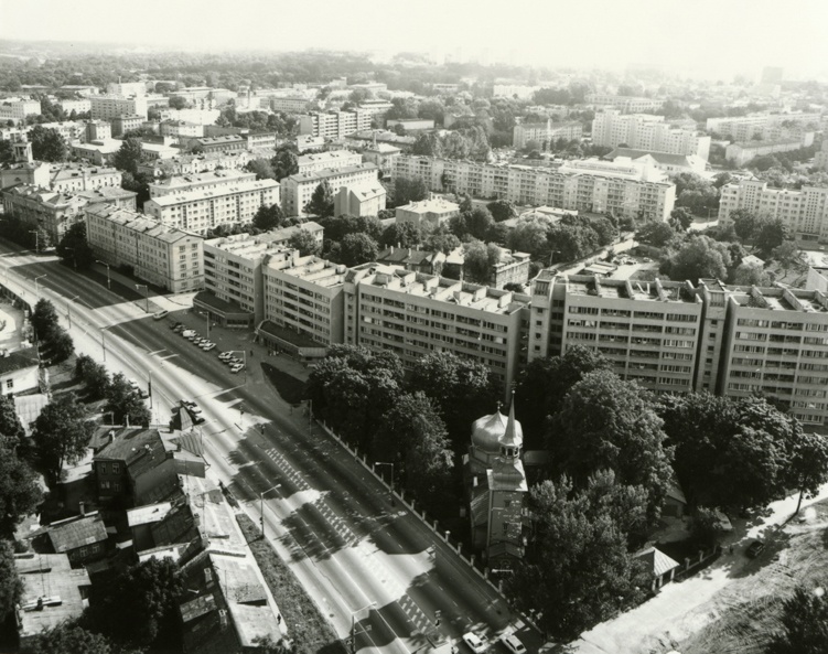 View hotel "Olympiast" towards Kaasan church and Keldrimäe