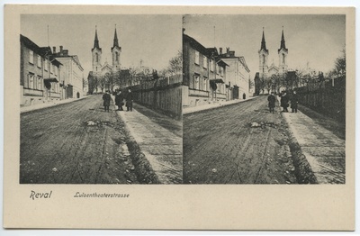 Stereopicture: Luise Street - view of the Church of Karl.  similar photo