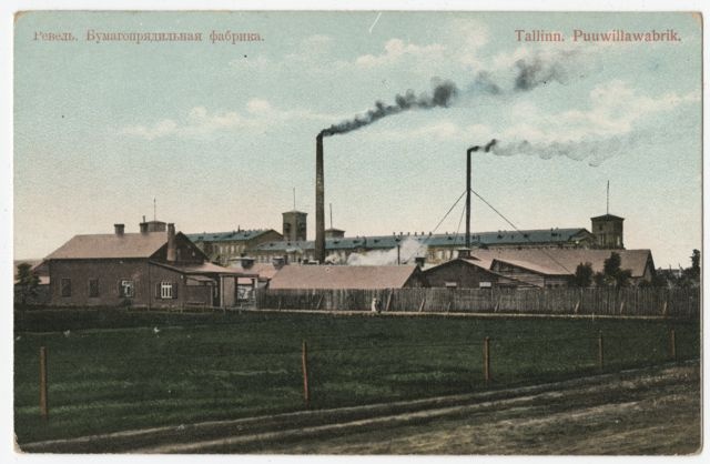 White cotton factory