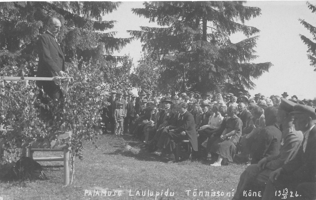 Palamuse Laulupidu. Tõnnissoni kõne, 13 VI 1926