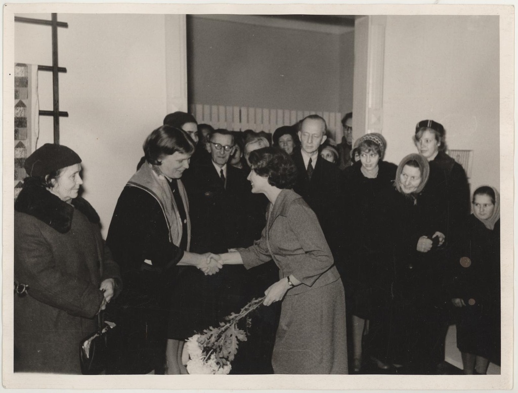Nõukogude Eesti tarbekunsti näituse avamine 26. nov. 1961.