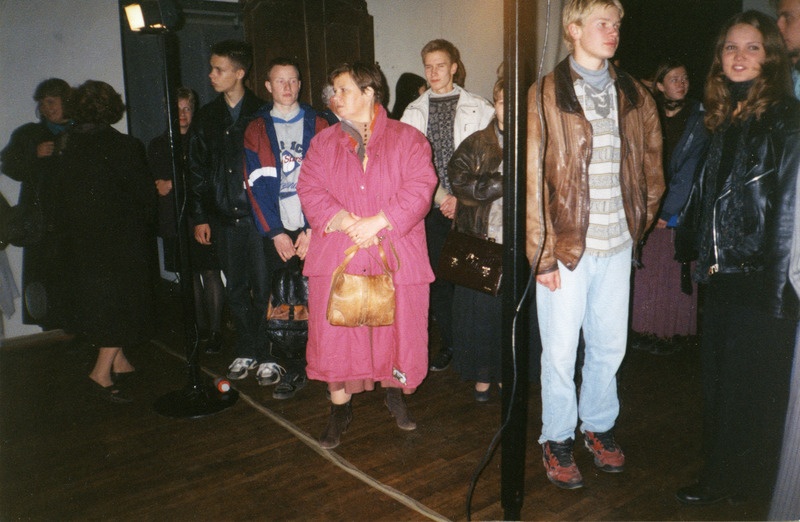 Sorose näituse "Eesti kui märk" avamine Kunstnike Majas 26. sept. 1996