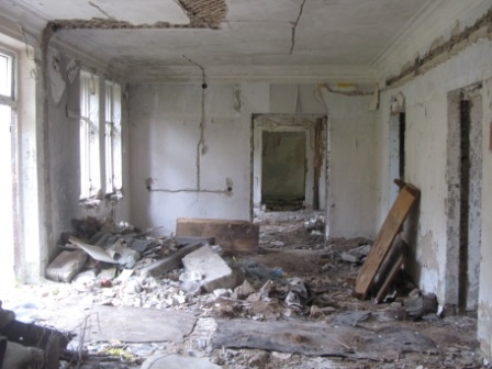 City of Kohtla-Järve in the district of Viivikond Sillamäe Street Hospital Innerview