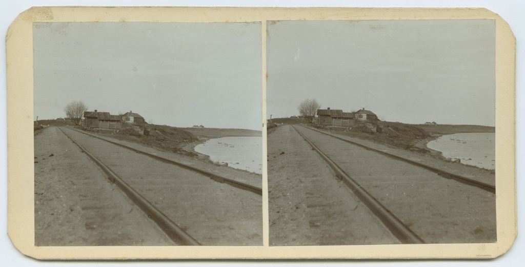 Tallinn, Railway Kalamaja on the seaside.