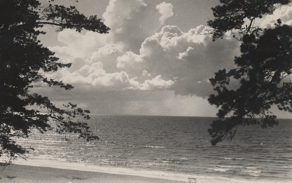 Estonian summer place Narva-Jõesuu : sea = das Meer