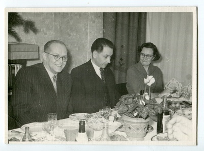 Psühhiaater Grünthal, astronoom Harald Keres ja psühhiaater Ellen Grünthal  duplicate photo
