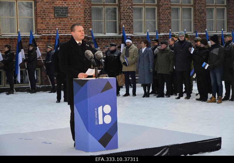 Päästekomitee mälestussamba avamine Pärnus Kuninga tänaval. Sõnavõtuga esineb Pärnu linnapea Romek Kosenkranius.