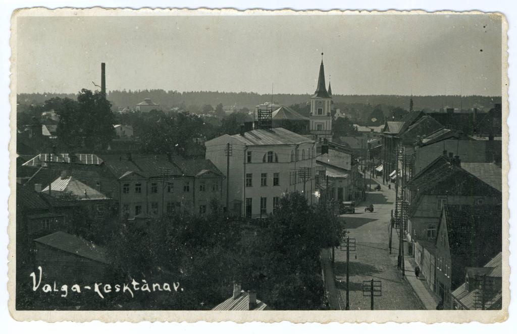 Valga. Vaade Kesk tänavale